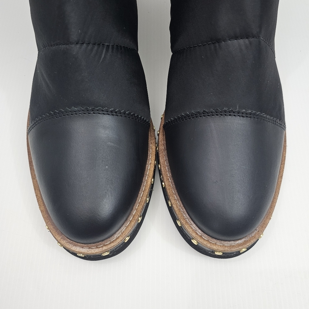 Free People Atlas Ankle Boot Womens EU 39.5 Black Quilted Puffer Chelsea Winter - Picture 6 of 16